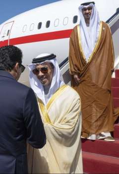 UAE President,Mansour bin Zayed arrives in Egypt 