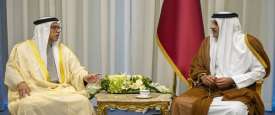 أمير قطر ونائب رئيس الإمارات