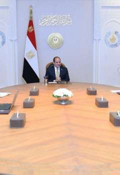 لقاء ميرسك مع السيسي