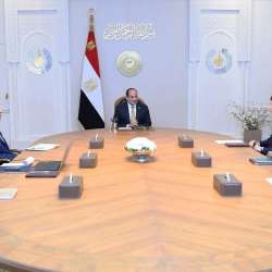 لقاء ميرسك مع السيسي