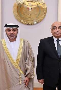 وزير العدل المصري والسفير الإماراتي