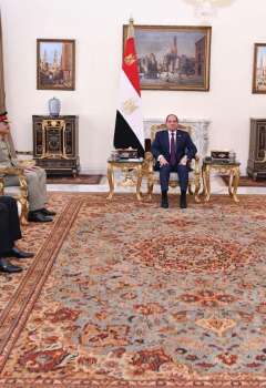 لقاء السيسي ورئيس أركان القوات البرية الباكستانية