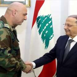 الرئيس اللبناني جوزيف عون و قائد الجيش