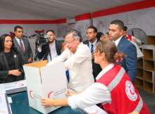 الرئيس الكولومبي في الهلال الأحمر المصري