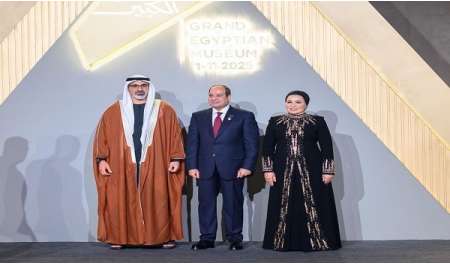 وفد إماراتي رفيع المستوى برئاسة ولي العهد يشهد افتتاح المتحف المصري الكبير