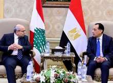 رئيسا وزراء مصر ولبنان