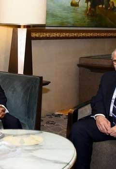 رئيس وزراء لبنان ووزير خارجية مصر