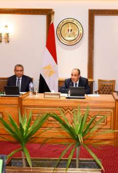 اجتماع وزير الخارجية المصري مع السفراء