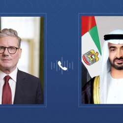 رئيس الإمارات ورئيس وزراء بريطانيا