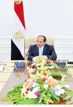 أجتماع الرئيس المصري عبد الفتاح السيسي