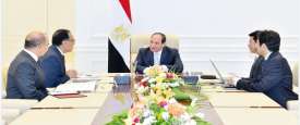 أجتماع الرئيس المصري عبد الفتاح السيسي