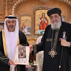 البابا تواضروس وسفير الإمارات