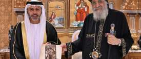 البابا تواضروس وسفير الإمارات