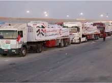 المساعدات المصرية المرسلة إلى قطاع غزة