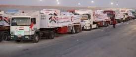 المساعدات المصرية المرسلة إلى قطاع غزة