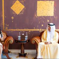 RAK Ruler receives Paraguayan ambassador
