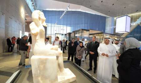 وزير الإعلام البحريني من المتحف الكبير: الحضارة المصرية تبهر العالم