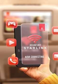 تركيب خدمة ستارلينك للإنترنت فائق السرعة على جميع طائرات أسطولها في الخدمة