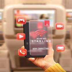 تركيب خدمة ستارلينك للإنترنت فائق السرعة على جميع طائرات أسطولها في الخدمة