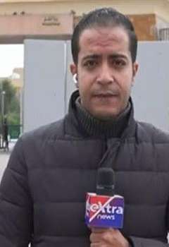 كريم كمال مراسل قناة «إكسترا نيوز» من معبر رفح البري