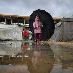 الشتاء في غزة