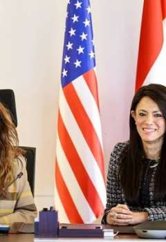  وزيرة التخطيط المصرية وسفيرة الولايات المتحدة الأمريكية