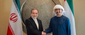وزير خارجية الإمارات ونظيره الإيراني
