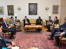 وزير الخارجية المصري خلال اللقاء