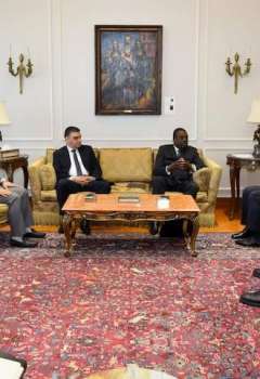 وزير الخارجية المصري خلال اللقاء