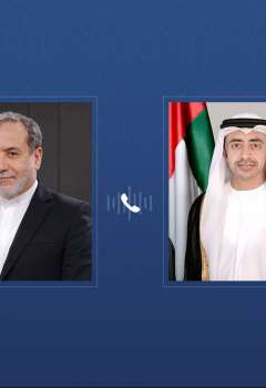 Abdullah bin Zayed receives phone call from Iranian Foreign Minister