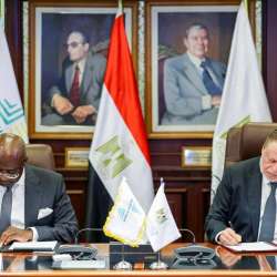 محافظ البنك المركزي المصري ورئيس بنك التصدير والاستيراد الإفريقي 