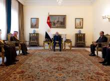 الرئيس المصري ووزير الخارجية السعودي
