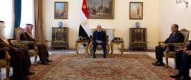 الرئيس المصري ووزير الخارجية السعودي