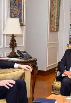 وزير الخارجية المصري والمبعوث الأممي