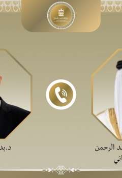 وزير الخارؤجية المصري ونظيره القطري