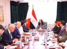 وزيرة التضامن المصرية خلال اللقاء