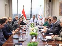 وزير الصحة المصري خلال الاجتماع