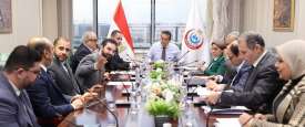 وزير الصحة المصري خلال الاجتماع
