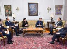 وزير الخارجية المصري خلال اللقاء