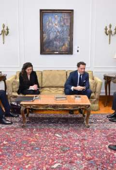 وزير الخارجية المصري خلال اللقاء