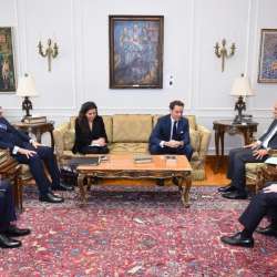 وزير الخارجية المصري خلال اللقاء