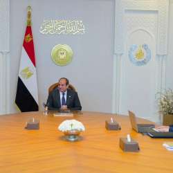 الرئيس السيسي خلال الاجتماع