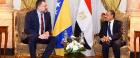 وزير الخارجية المصري ونظيره البوسني