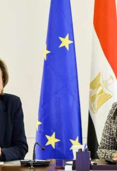 رانيا المشاط وسفيرة الاتحاد الأوروبي 