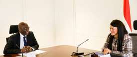 وزيرة التخطيط المصرية ومدير بنك التنمية الأفريقي