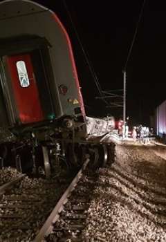 تصادم قطارين