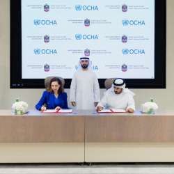 توقيع اتفاقية وكالة الإمارات للمساعدات الدولية وأوتشا