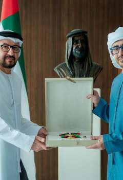 عبدالله بن زايد آل نهيان وسيف محمد الزعابي