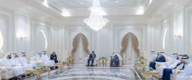 حاكم الشارقة يستقبل أبناء الشيخ عبدالباسط عبد الصمد