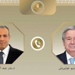 وزير الخارجية المصري وسكرتير عام الأمم المتحدة 